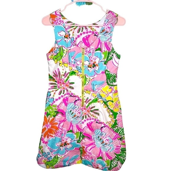 Lilly Pulitzer For Target Nosey Posey Vibrant Floral Preppy Shift Dress Size 8 - Picture 10 of 16